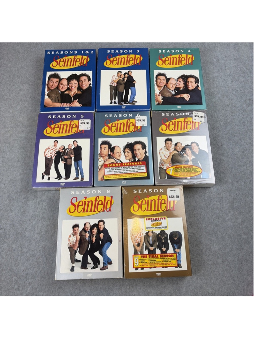 Seinfeld Seasons 1–9 Complete DVD Collection– Tested –Disc Issues– Collector Lot